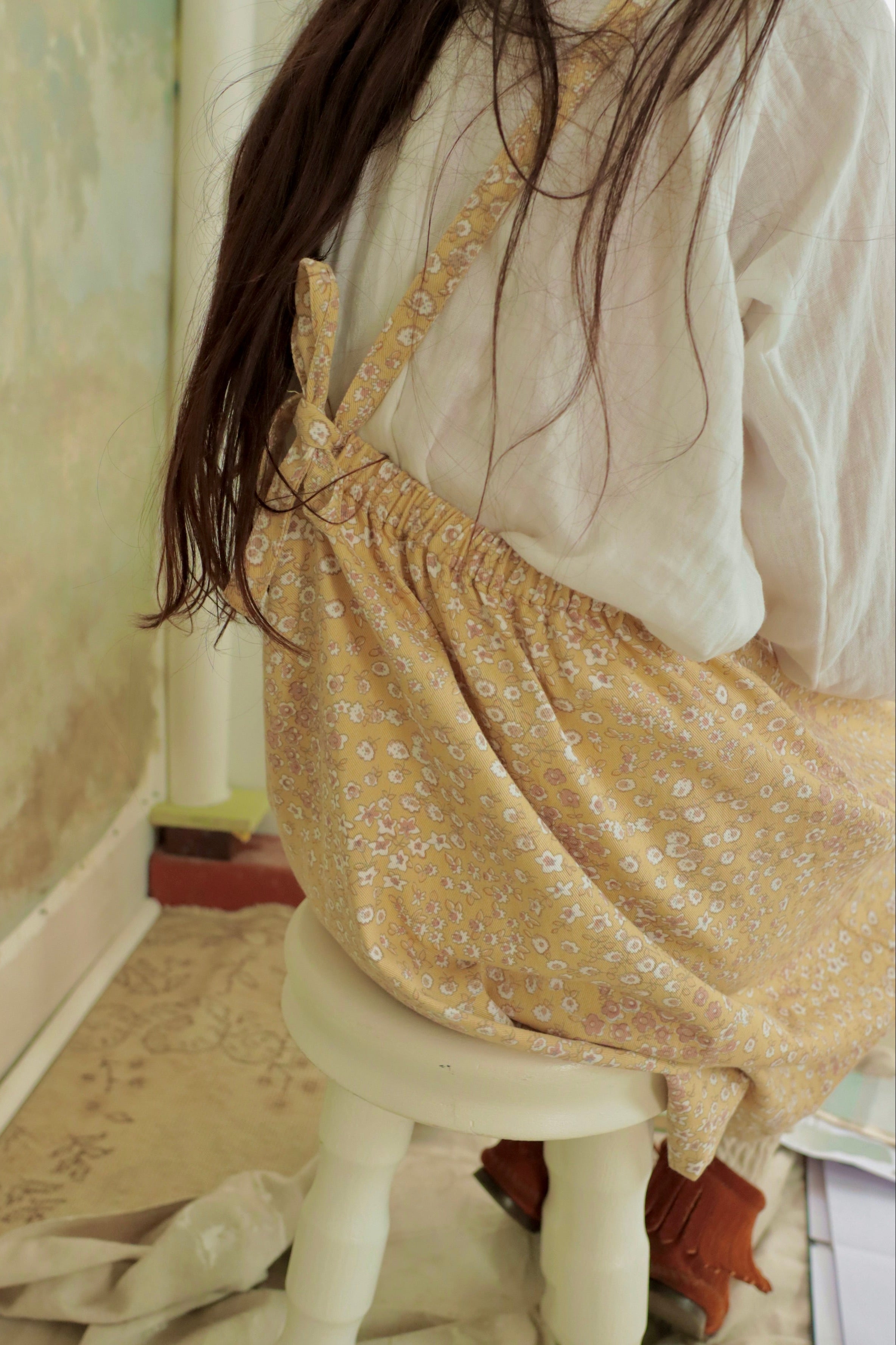 Holiday Dress in Daisy Vintage Flower - printebebe.com