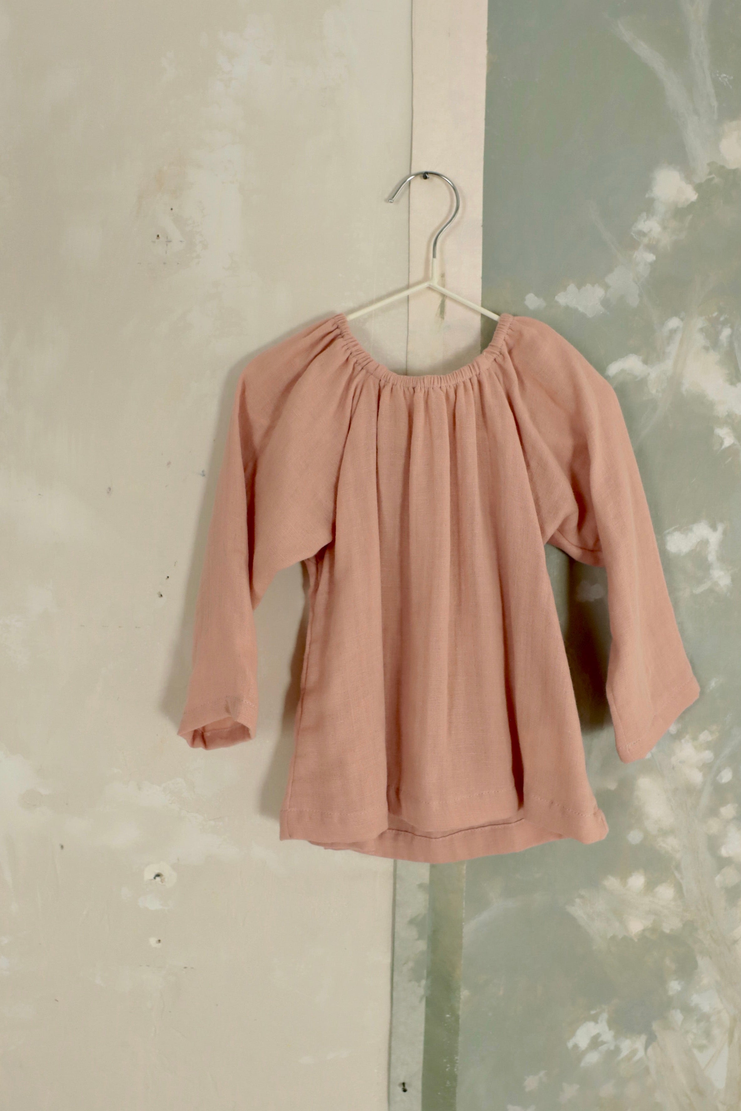 Baby Smock Top in Rose