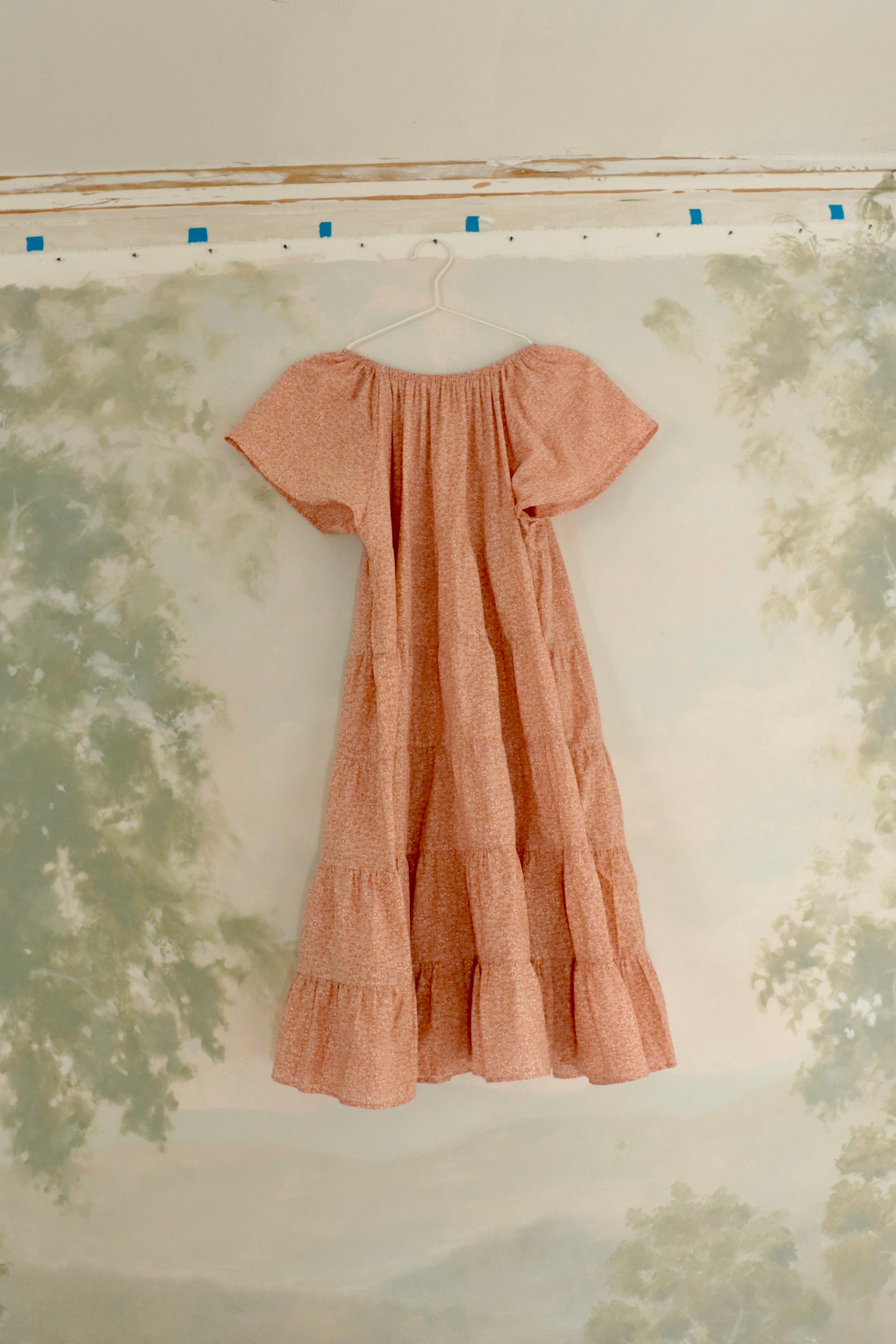 Mademoiselle Dress in Maple Winter Daisy - printebebe.com