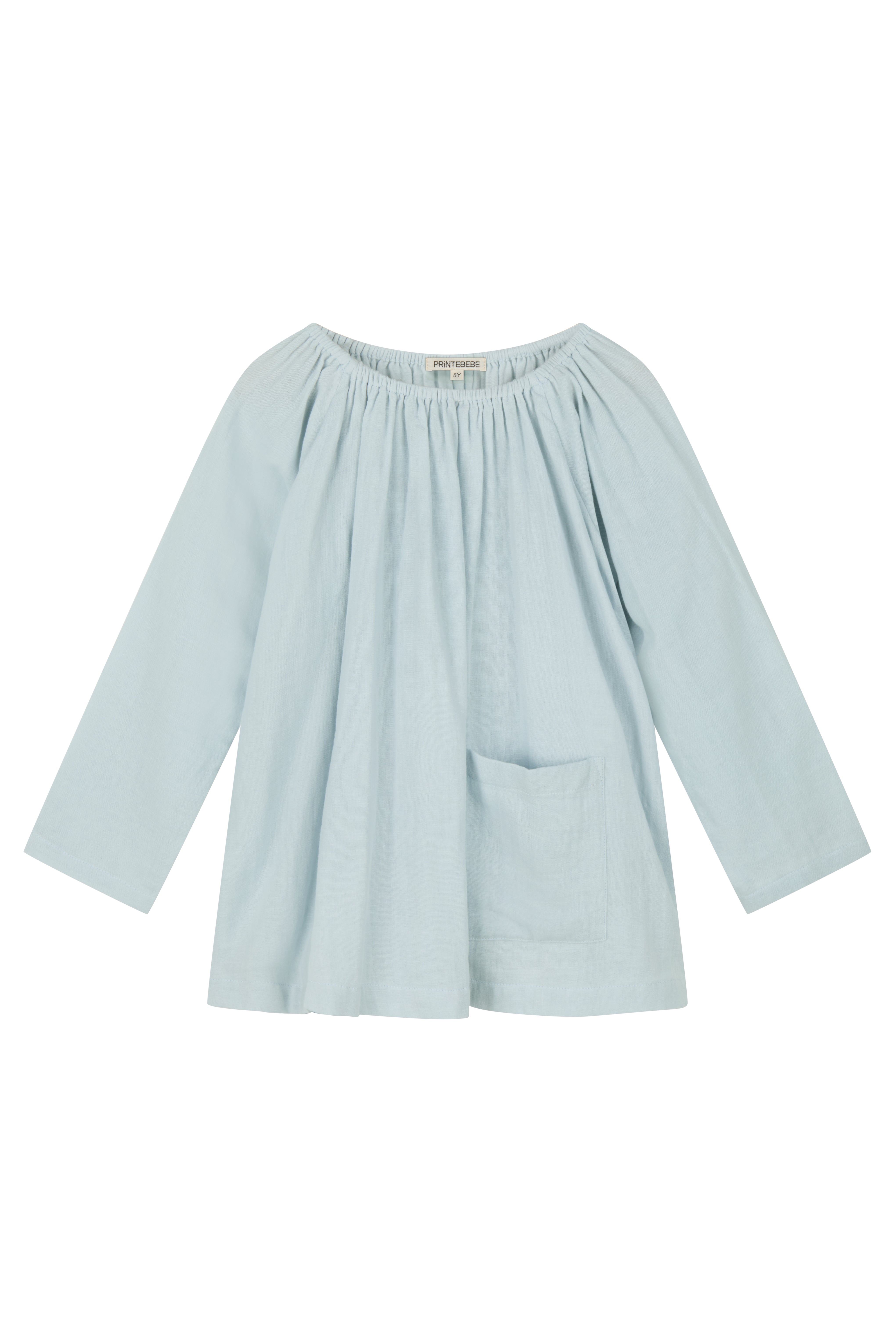 Pocket Smock in Whisper Blue