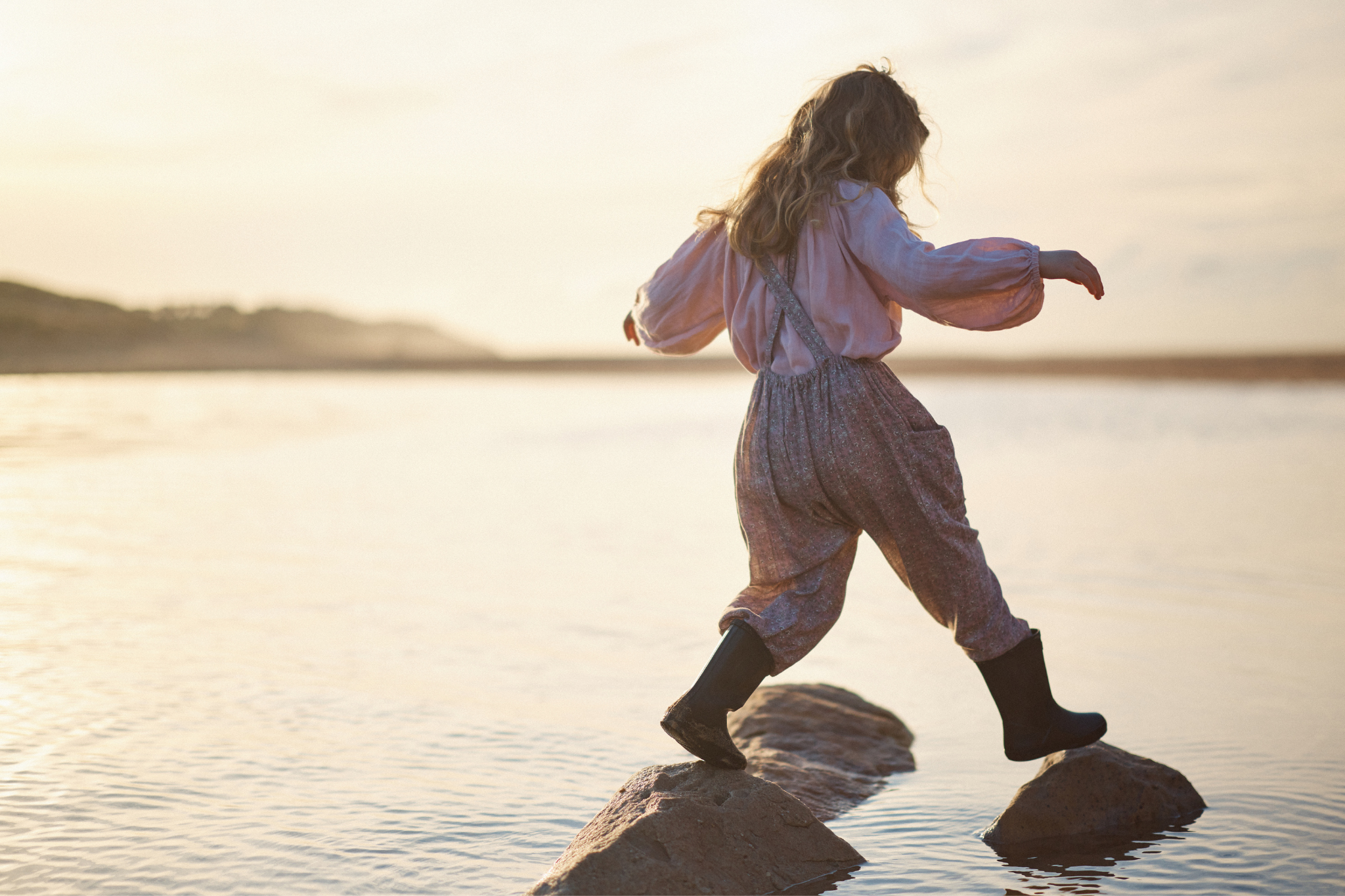 Soft Overall in Mulberry Forget Me Not