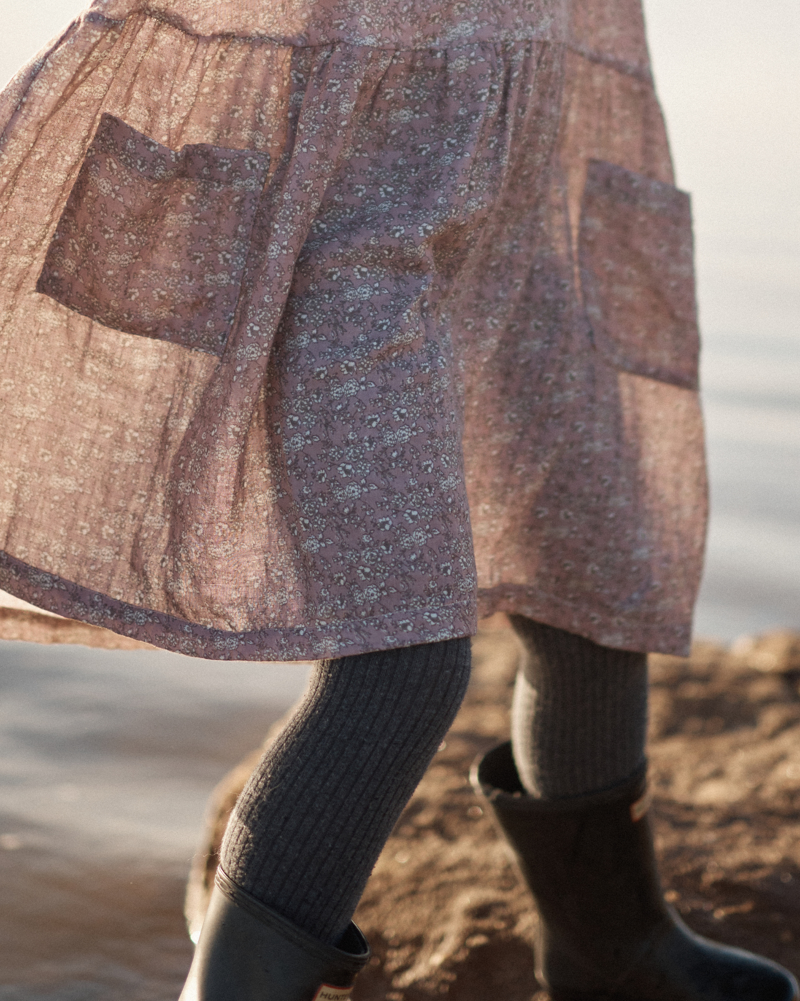 Auguste Dress in Mulberry Forget Me Not