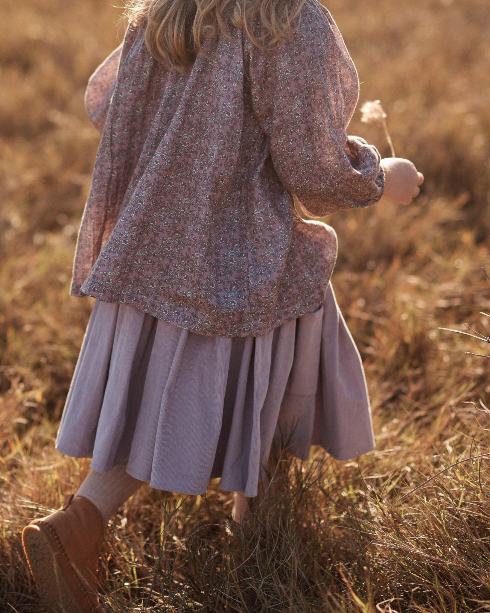 Skirt in Heather Corduroy