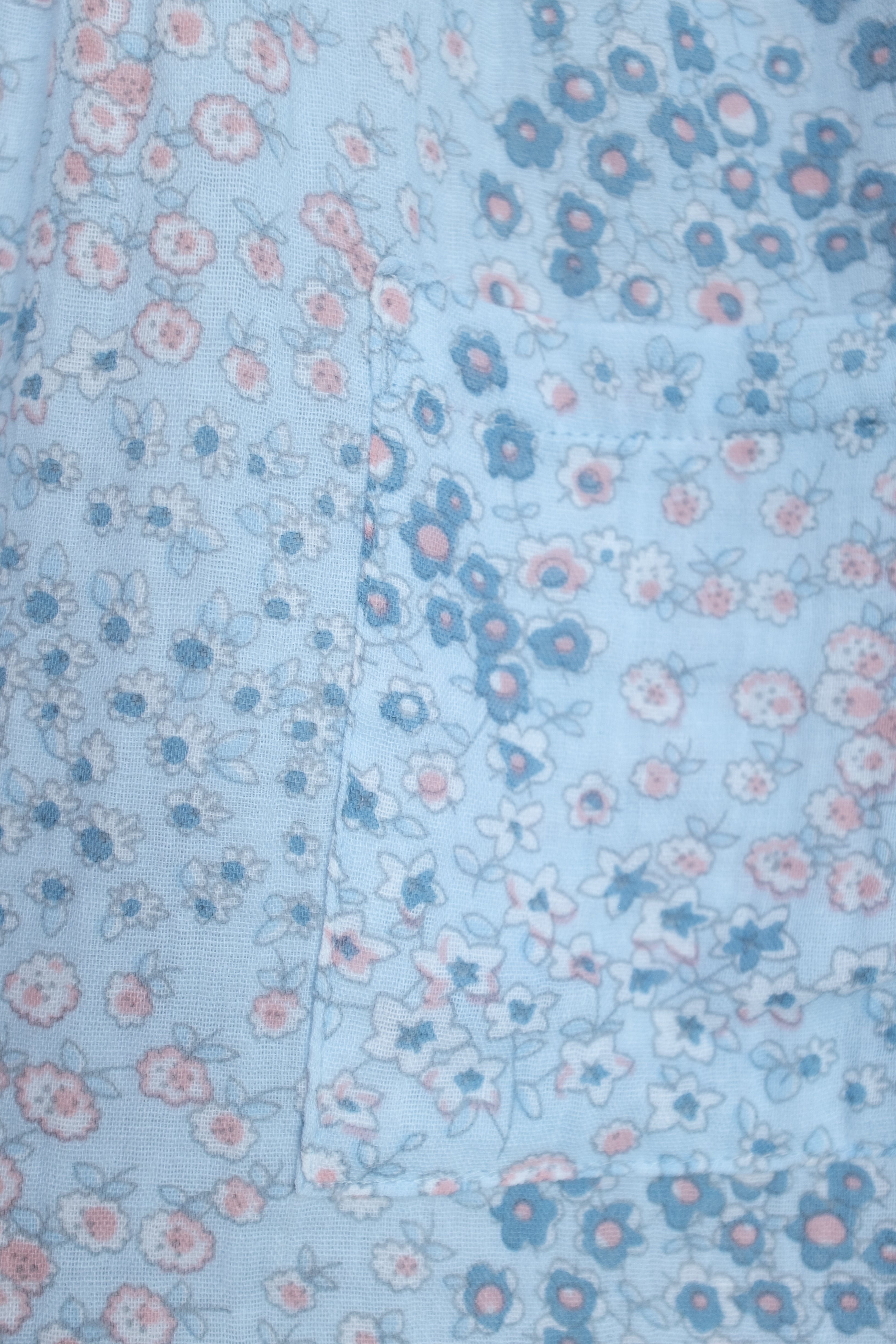 Auguste Dress in Baby Blue Vintage Flower - printebebe.com