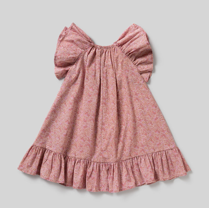 Caramel Dress in Pink Cottonbuds - printebebe.com