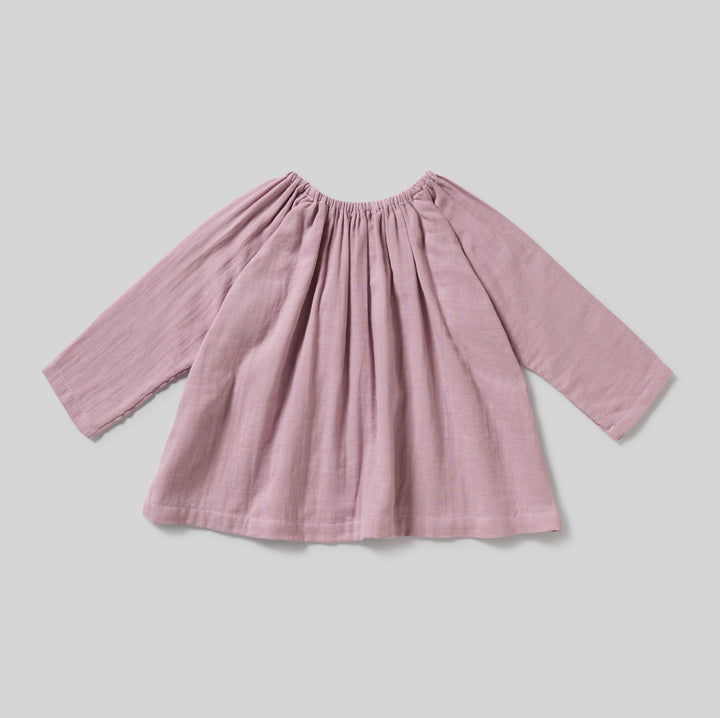 Smock Top with Pocket in Violet