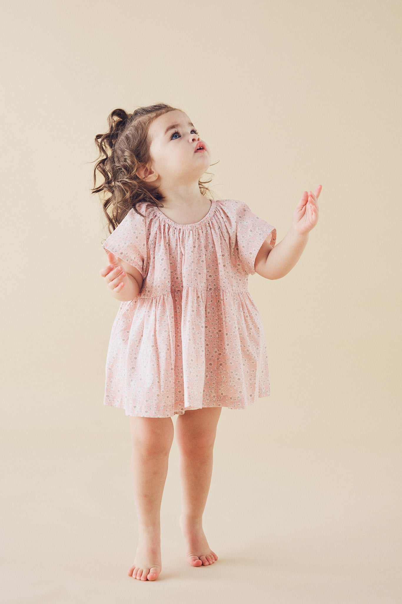 La Renta top in Pretty Pink Wildflowers - printebebe.com