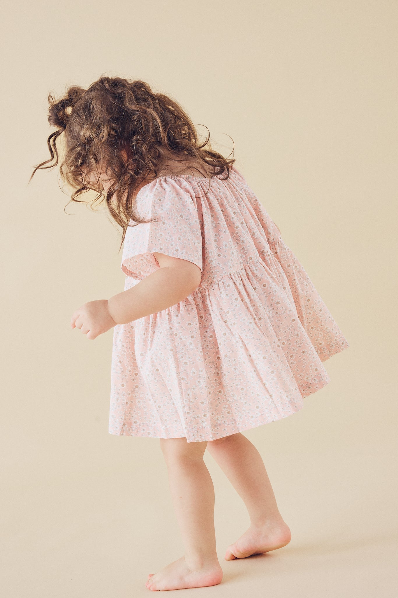 La Renta top in Pretty Pink Wildflowers - printebebe.com
