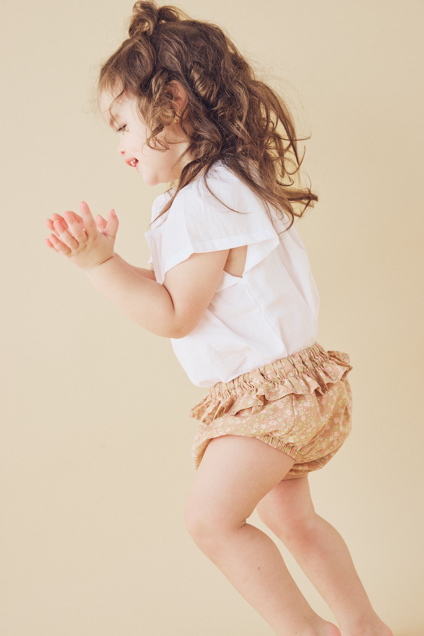 Frill Bloomers in Caramel Milky Way - printebebe.com