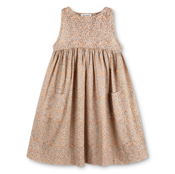 Swirl Dress in Wheat Wildflowers - printebebe.com