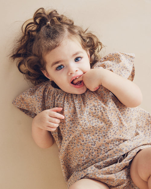 Butterfly Sleeve Top in Wheat Wildflowers - printebebe.com