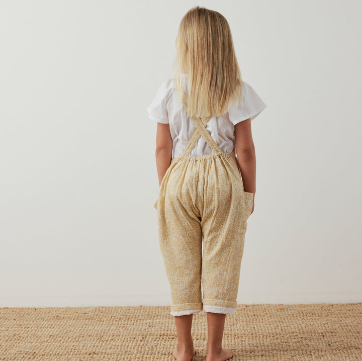 Soft Overall in Buttercream Wildflower - printebebe.com