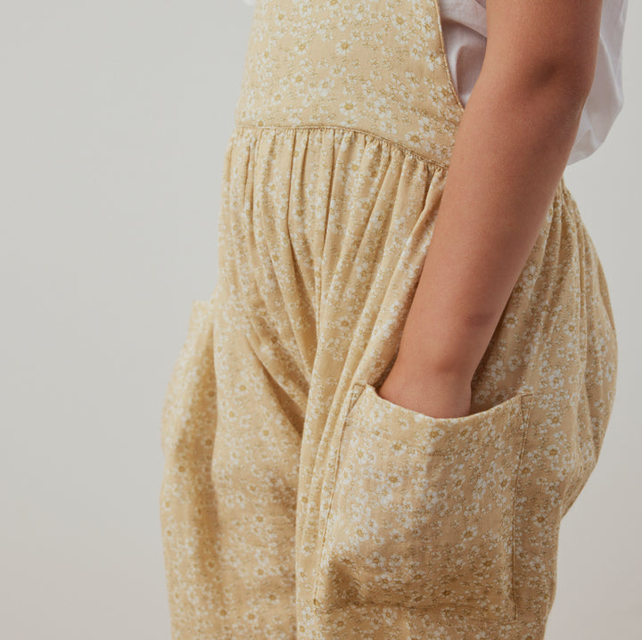 Soft Overall in Buttercream Wildflower - printebebe.com