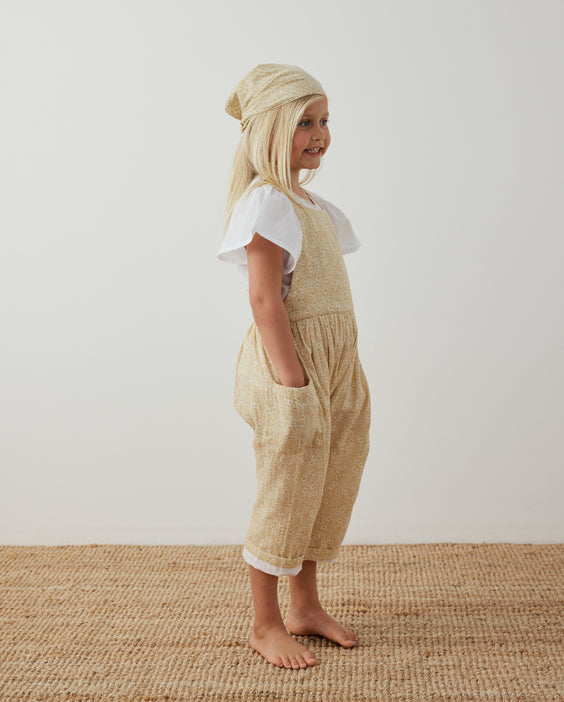 Soft Overall in Buttercream Wildflower - printebebe.com