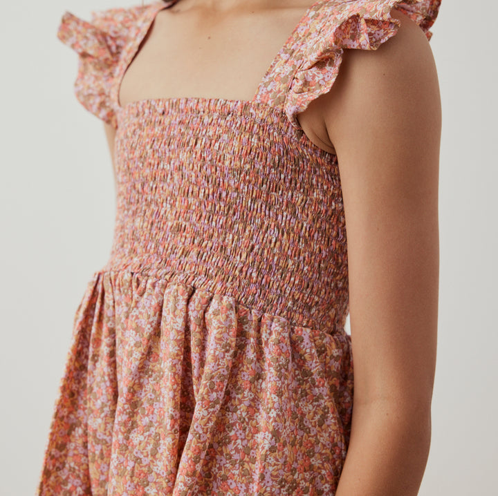 Bonnie Dress in Spring Mini Flower - printebebe.com
