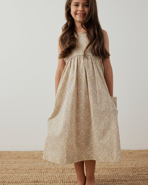 Swirl Dress in Sunshine Blossom