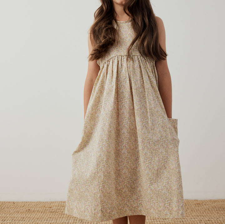 Swirl Dress in Sunshine Blossom