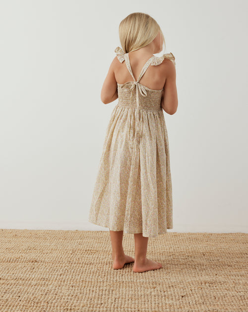 Bonnie Dress in Sunshine Blossom - printebebe.com