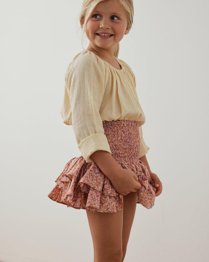 Pocket Smock Top in Summer Melon - printebebe.com