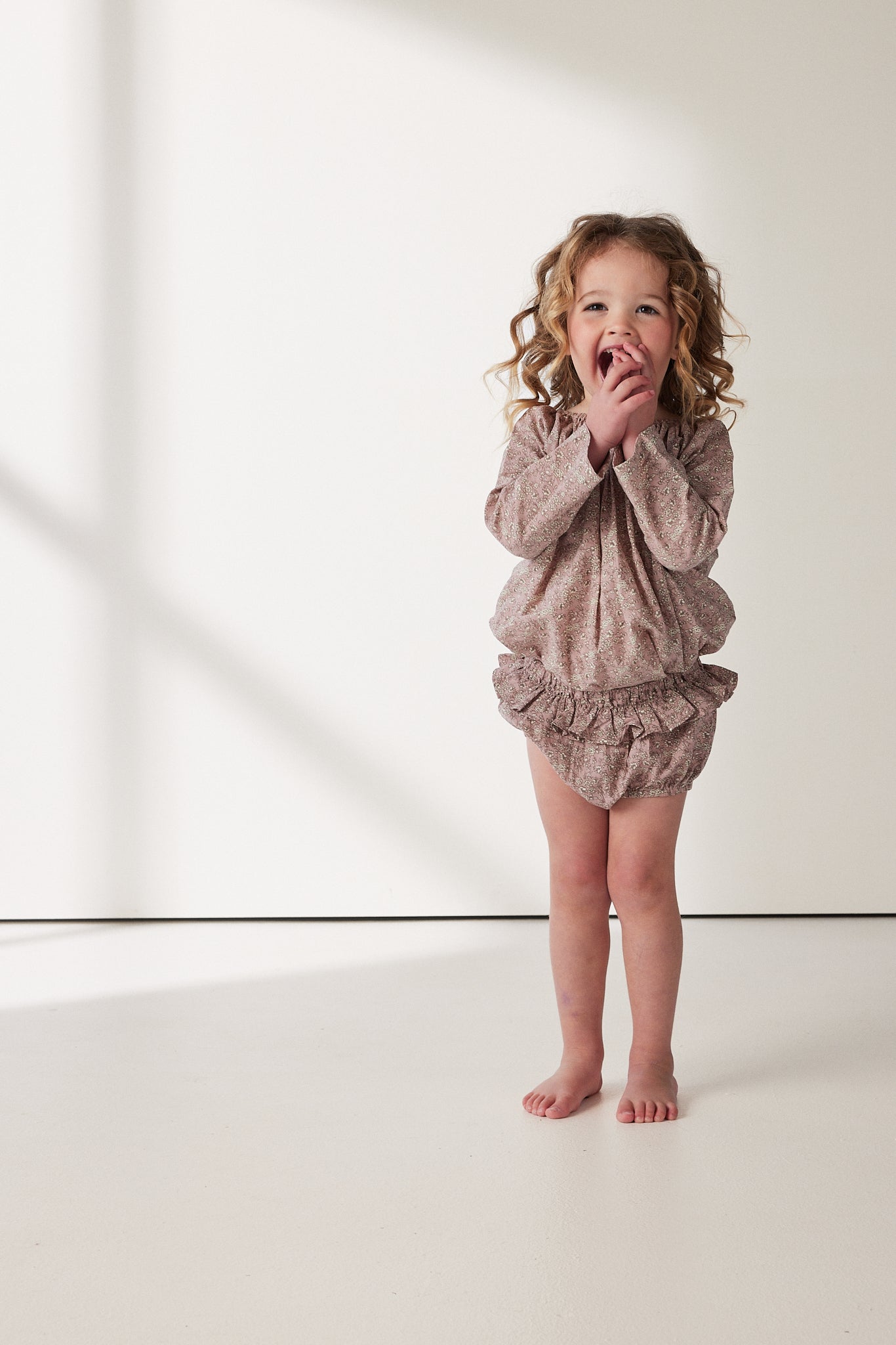 Smock Top in Mulberry Forget Me Not - printebebe.com
