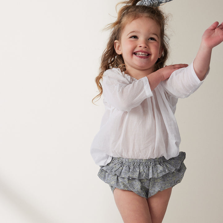 White Embroidered Blouse - printebebe.com