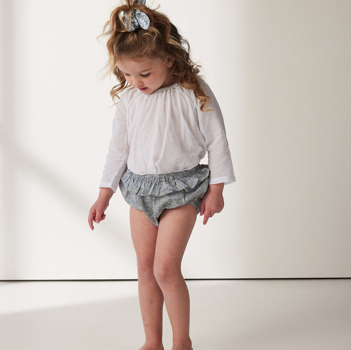 White Embroidered Blouse - printebebe.com