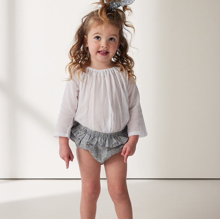 White Embroidered Blouse - printebebe.com