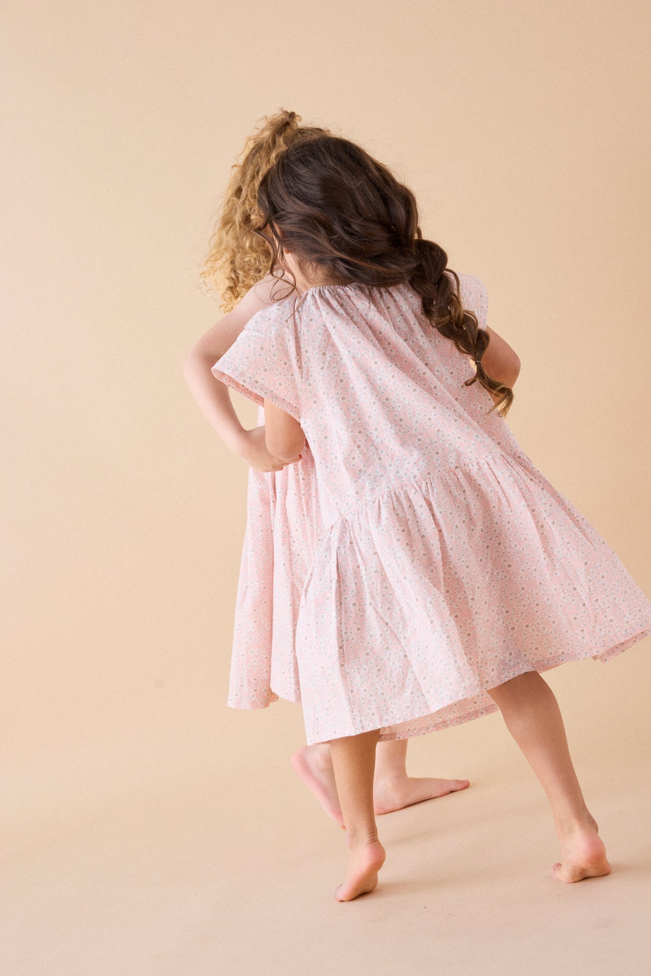 Flutter Dress in Pretty Pink Wildflower - printebebe.com