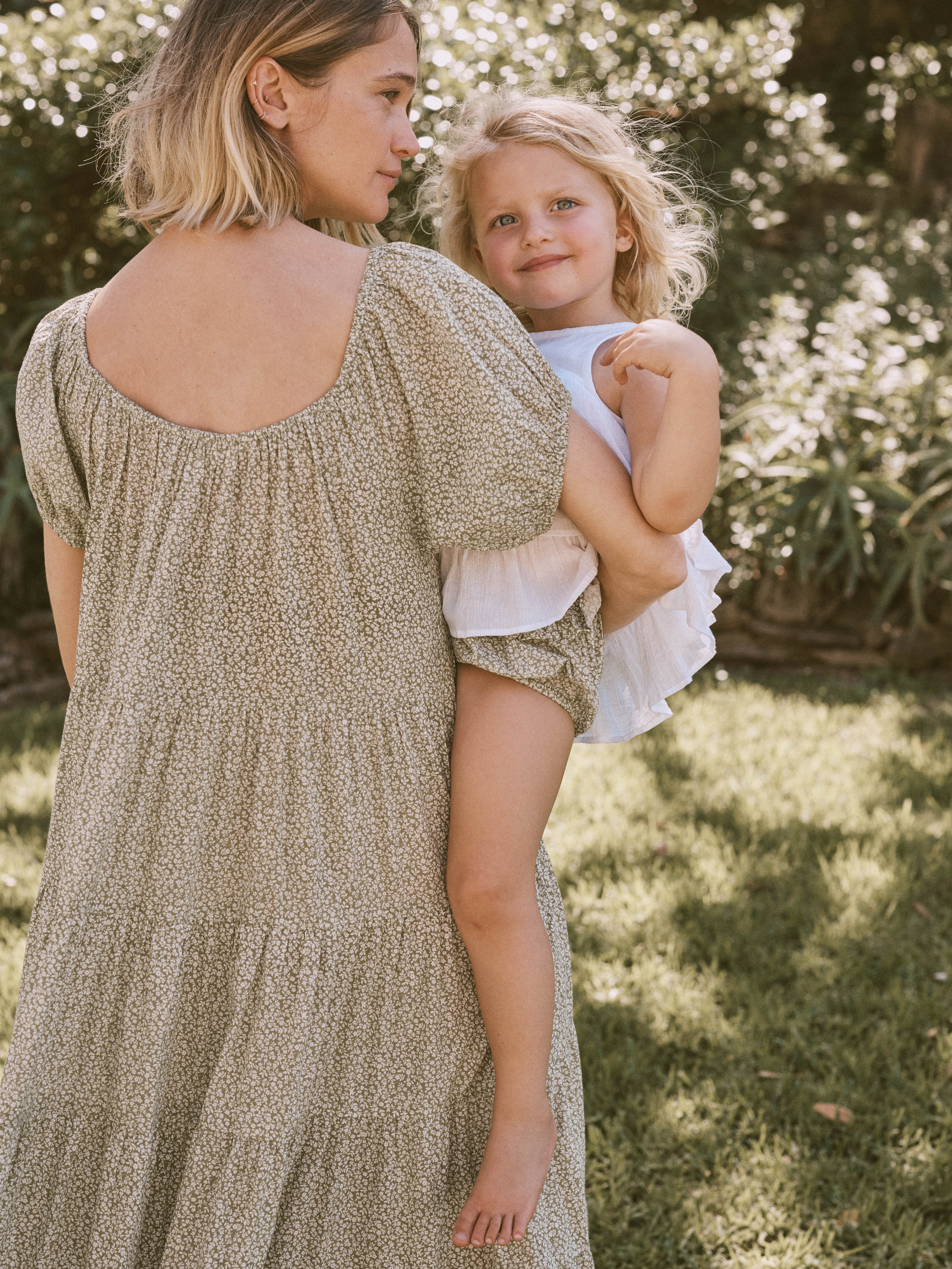 Frill Bloomers in Sage Posy
