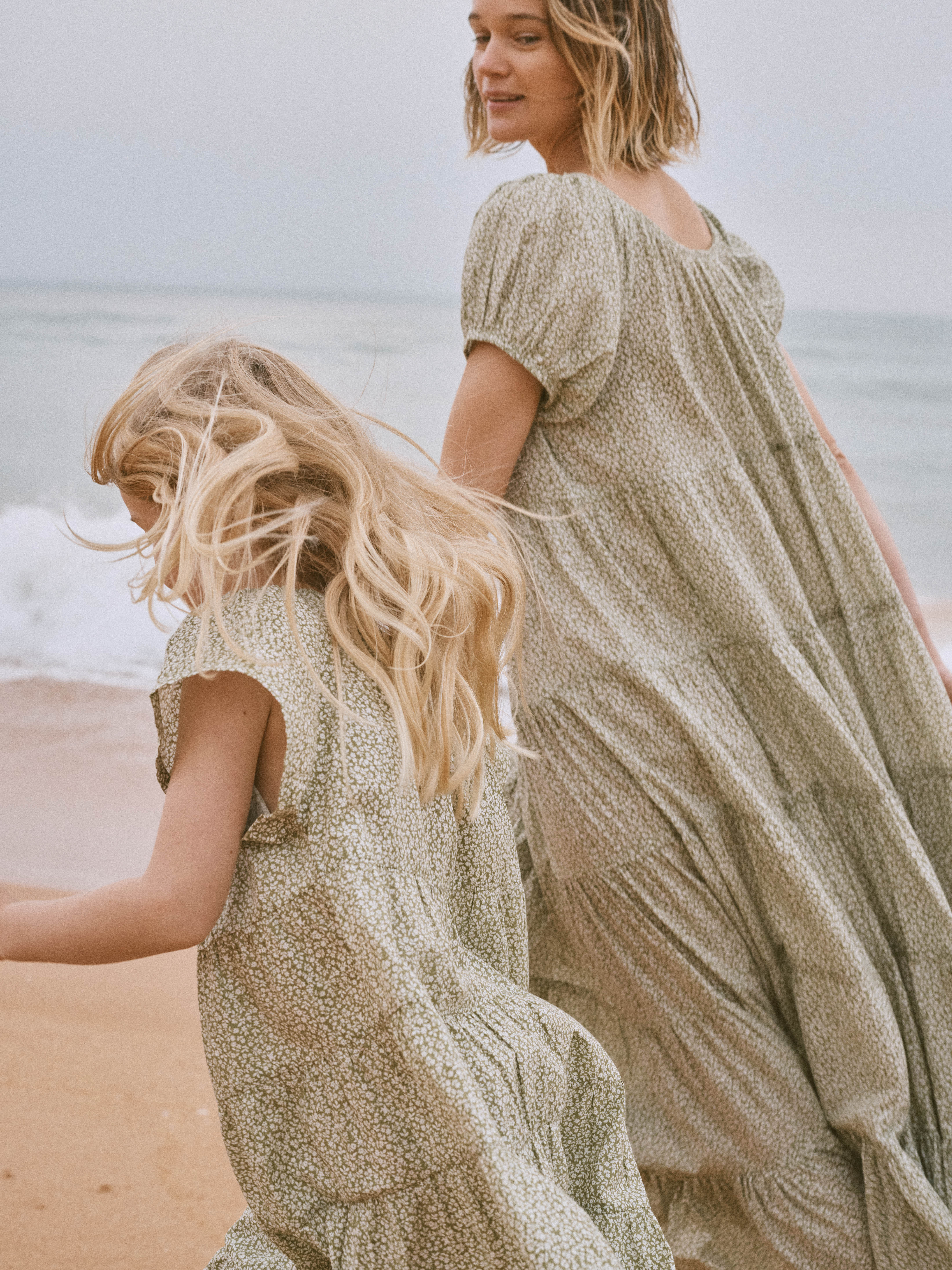 Eleanor Dress in Sage Posy