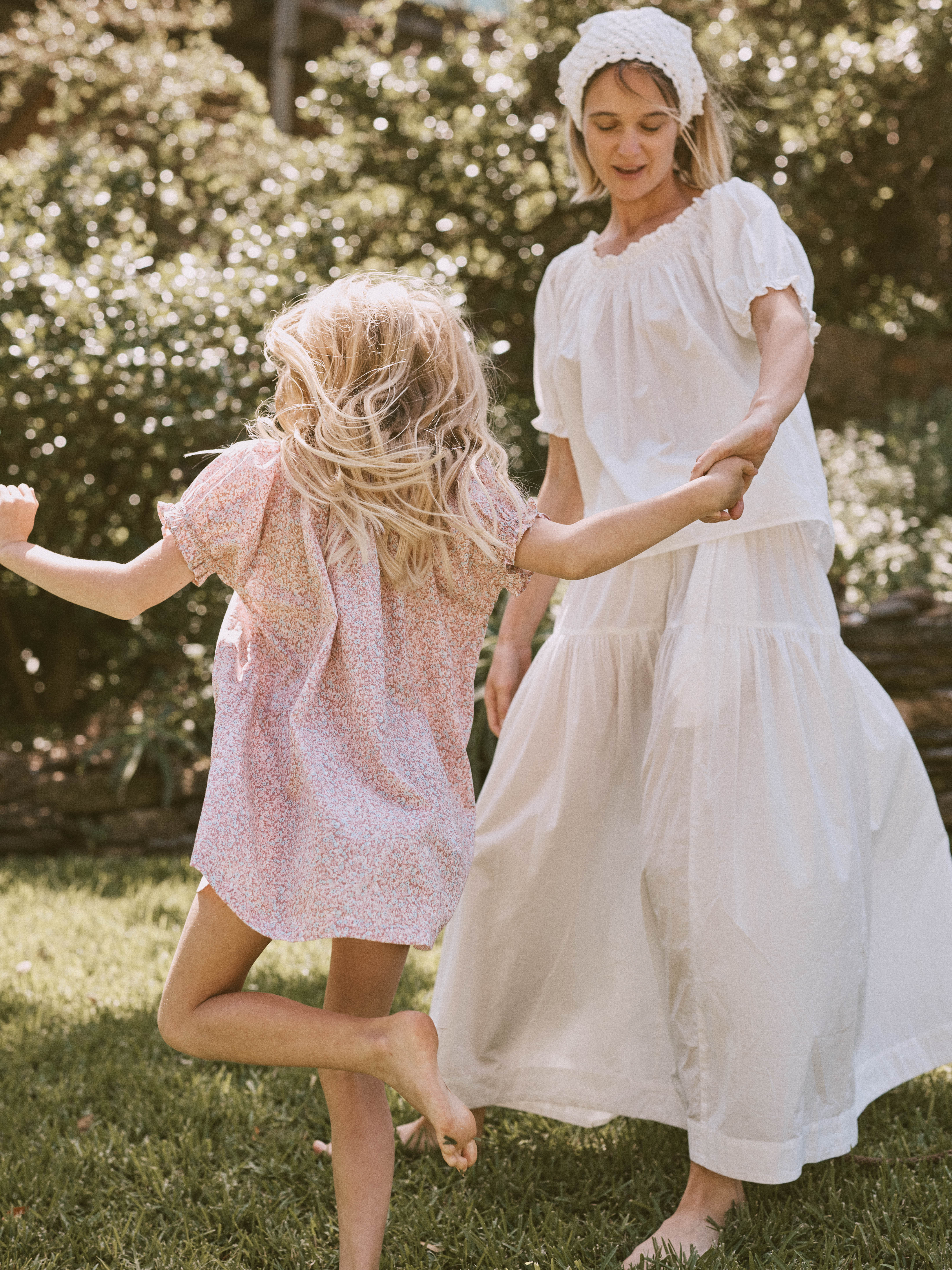 Bubble Smock in Rosewater Mini Flower