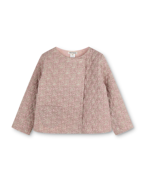 Quilted Jacket in Mulberry Forget Me Not