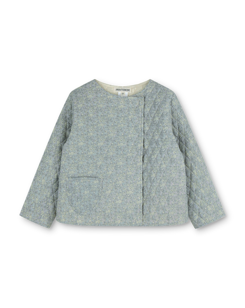 Quilted Jacket in Dusk Forget Me Not
