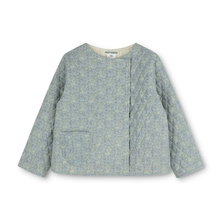 Quilted Jacket in Dusk Forget Me Not