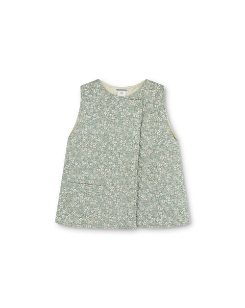 Quilted Vest in Winter Daisy