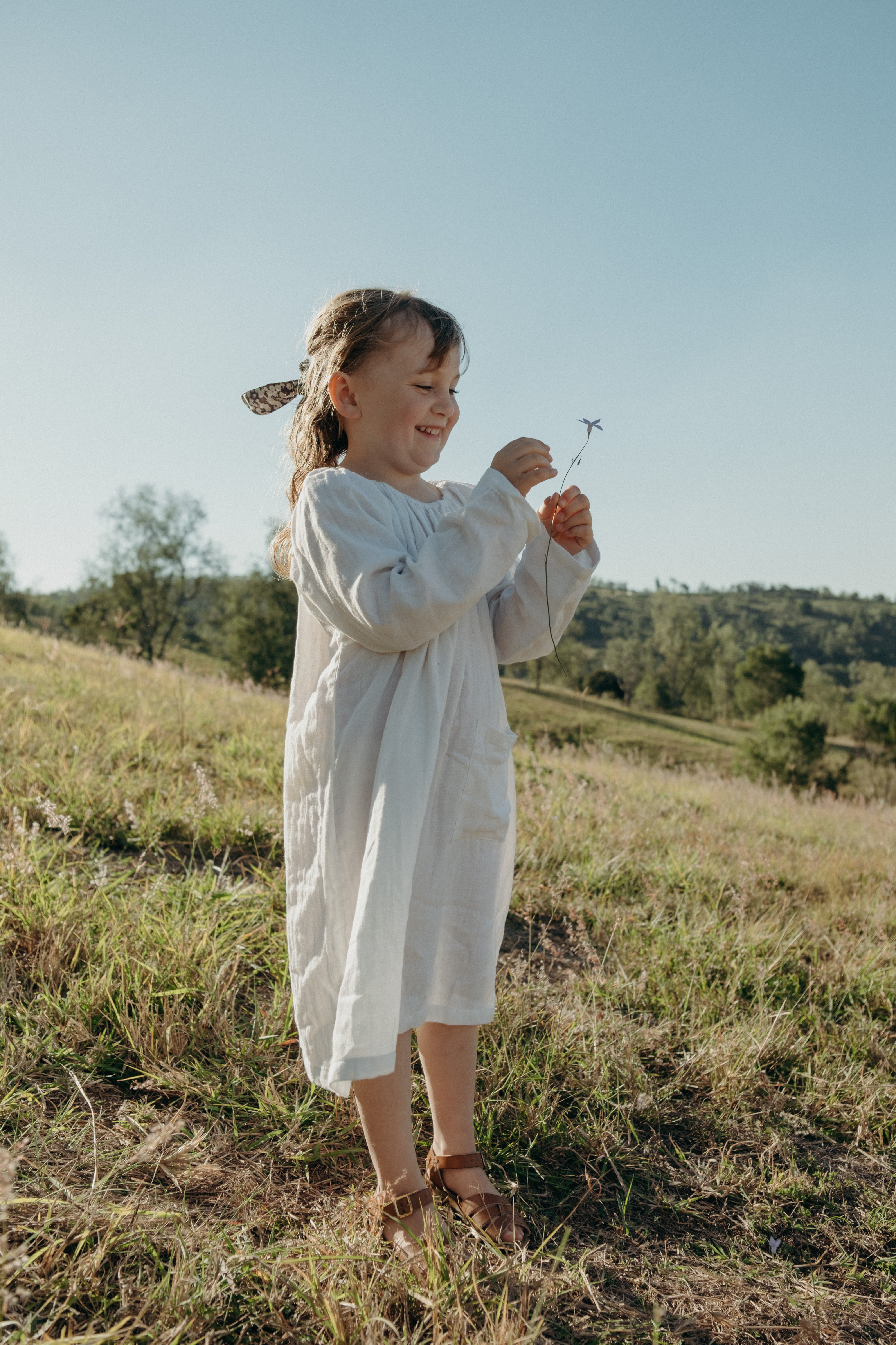Pocket Smock Dress in Marshmallow