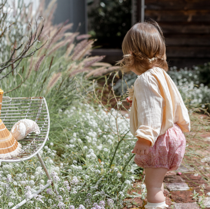 Plain Bloomers in Pink Cotton Buds - printebebe.com