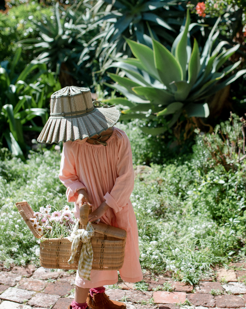 Easy Smock Dress in Peach Parfait - printebebe.com