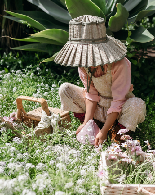Pocket Smock Top in Peach - printebebe.com