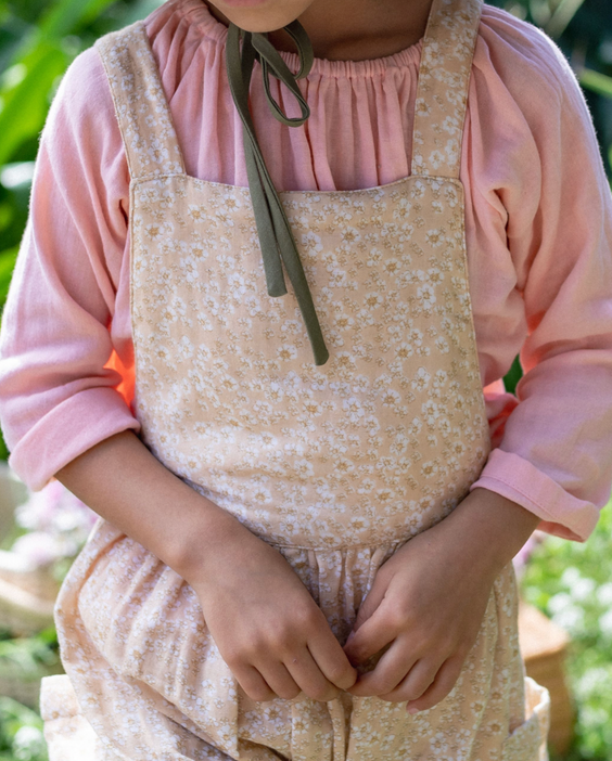 Soft Overall in Buttercream Wildflower - printebebe.com