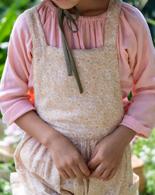Pocket Smock Top in Peach - printebebe.com