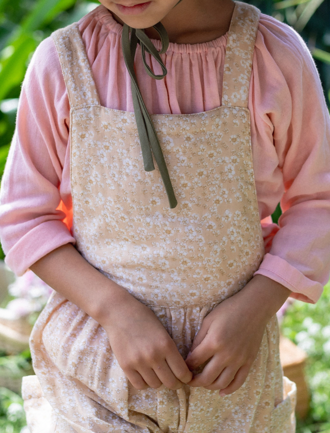 Pocket Smock Top in Peach - printebebe.com