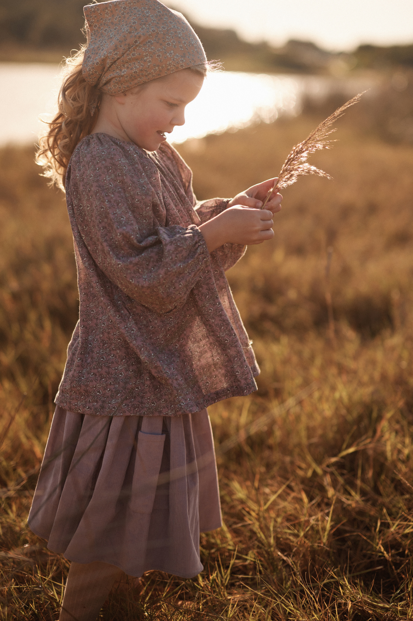 The Puff Top in Mulberry Forget Me Not - printebebe.com