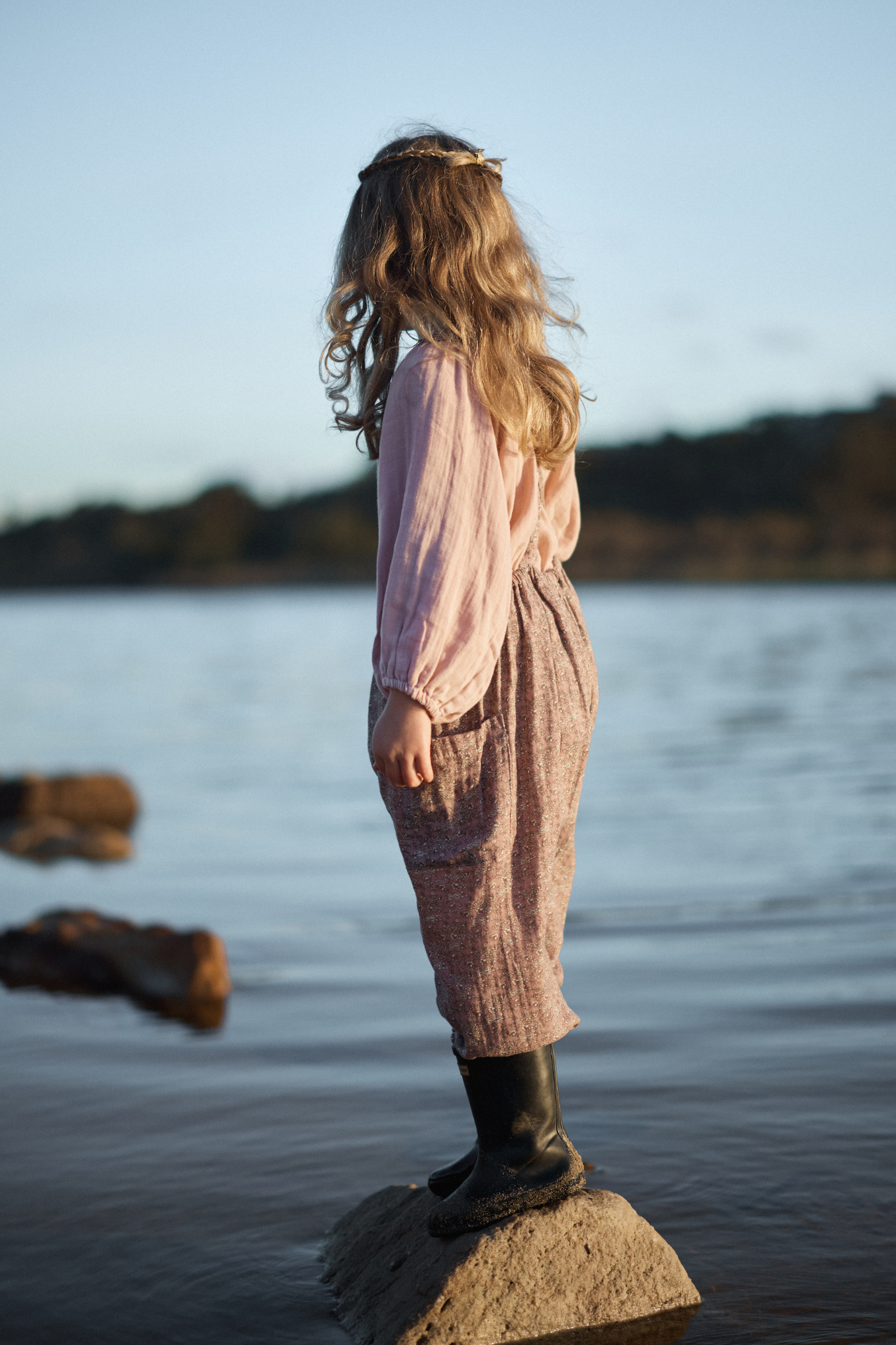 Soft Overall in Mulberry Forget Me Not - printebebe.com