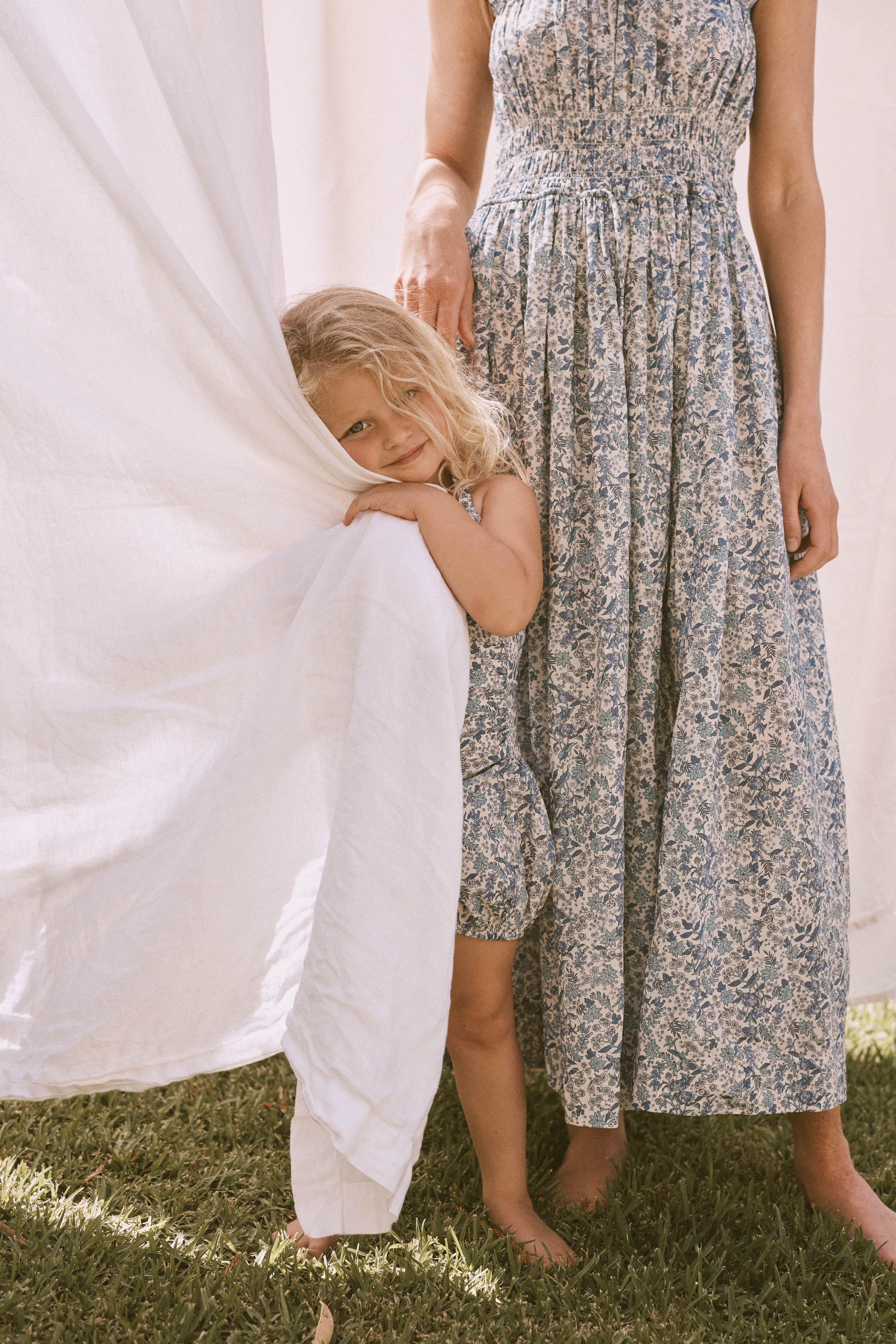 Diana Dress in Blue Serruria Liberty - printebebe.com