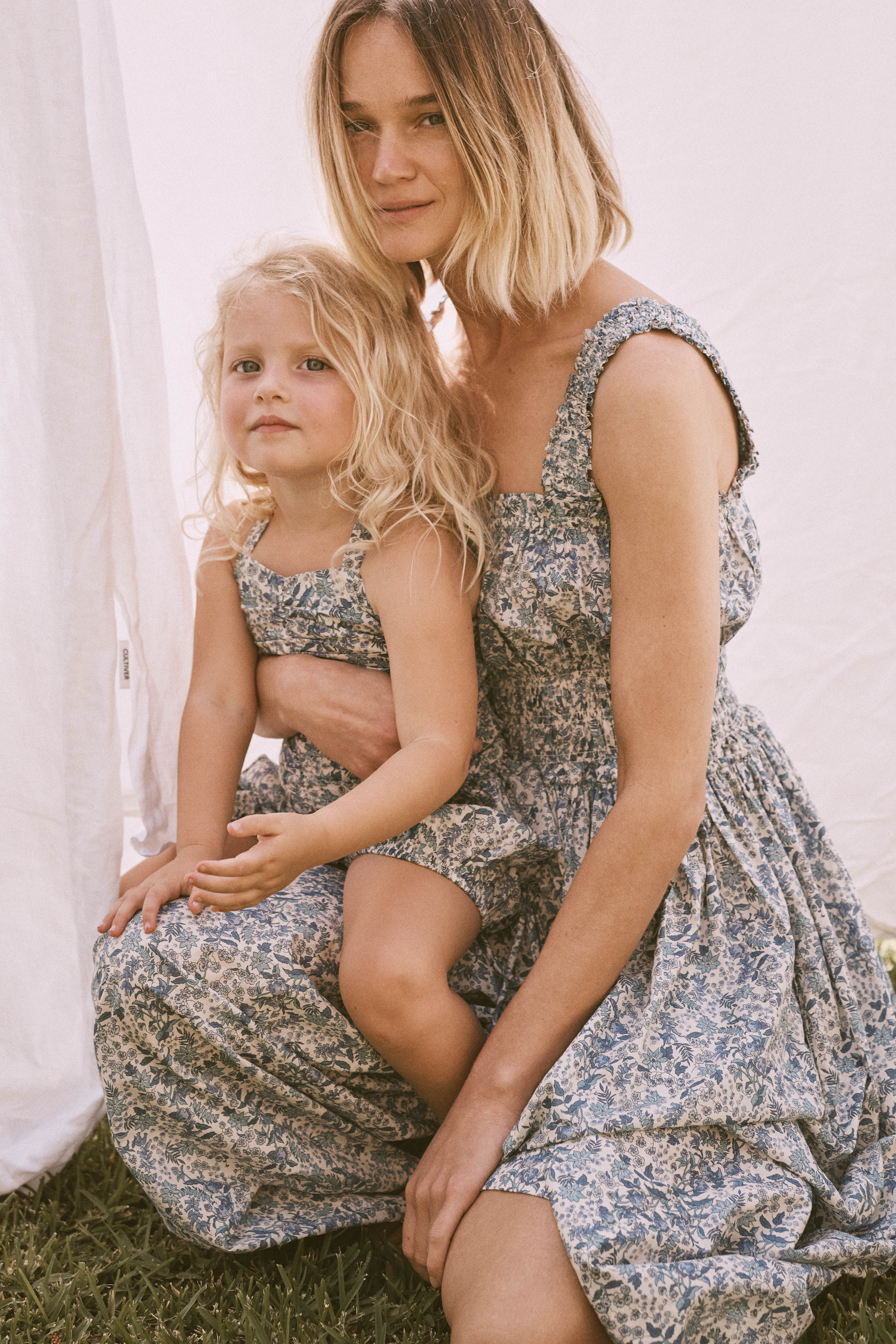 Diana Dress in Blue Serruria Liberty - printebebe.com