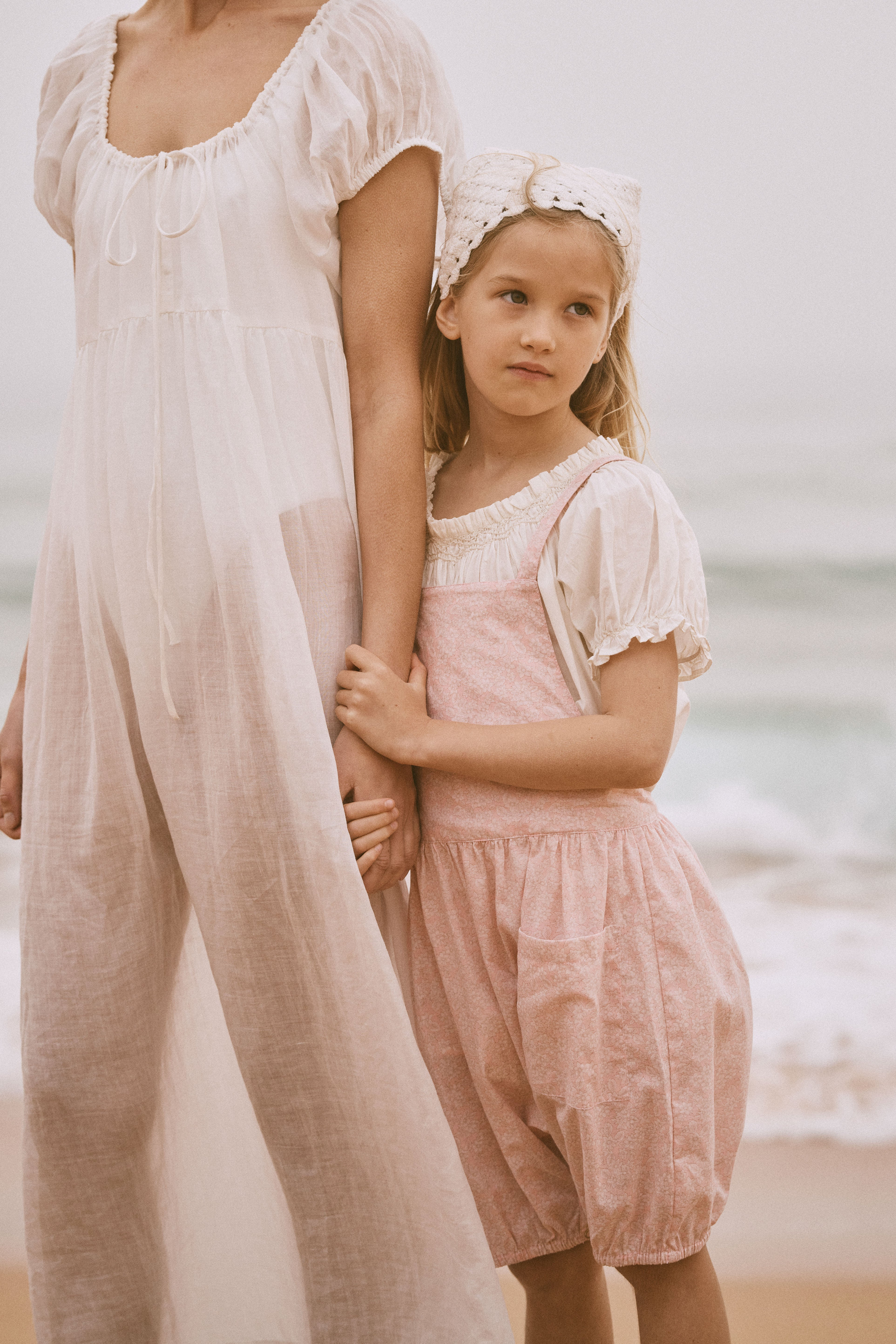 Away Jumpsuit in Petal Pink Field Flower - printebebe.com