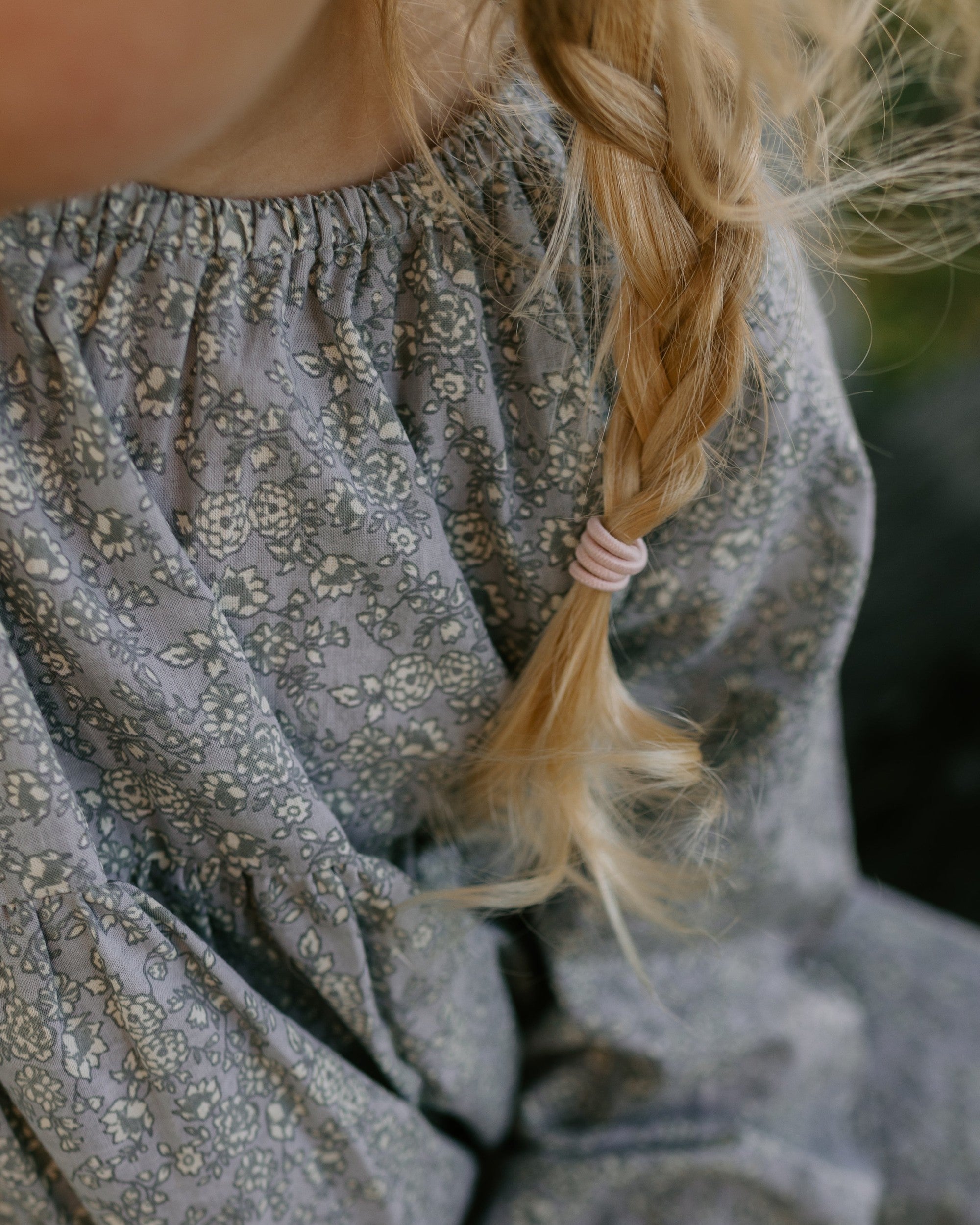 Olivia Dress in Dusk Forget Me Not - printebebe.com