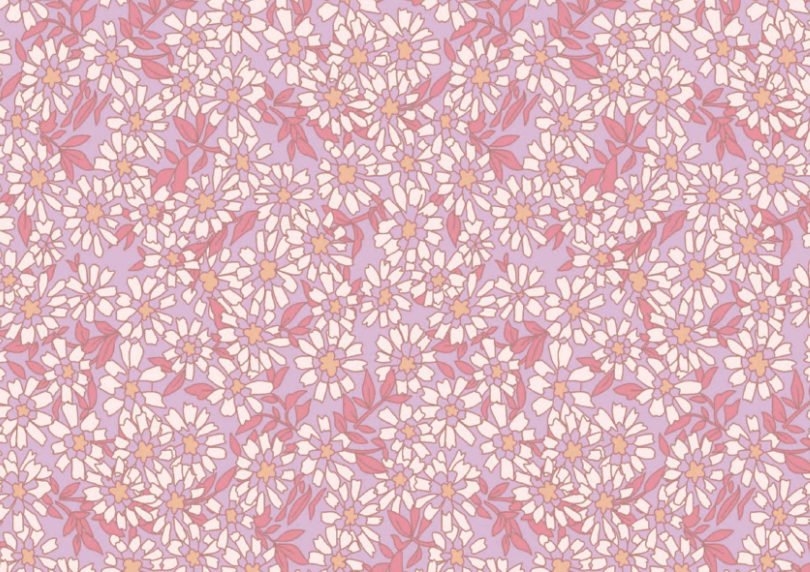 Caramel Dress in Pink Cotton Buds