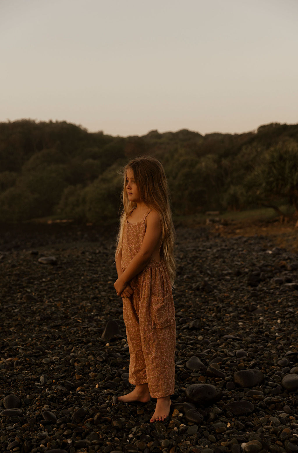 Soft Overalls in Caramel Milkyway - printebebe.com